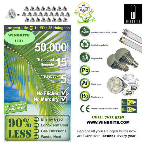 "LED" lighting company looking for S.A. agents.