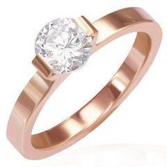 ELEGANT ROSE SOLITAIRE ENGAGEMENT RING