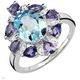 PRECIOUS STONES - GENIUNE TANZANITES AND TOPAZ. 925 Sterling silver