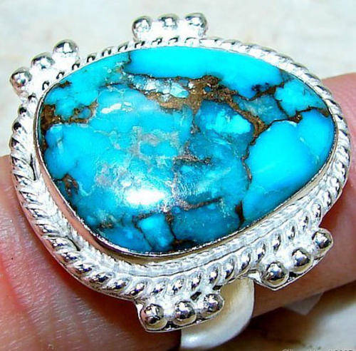 Awesome turquoise 925 sterling silver ring!!!!