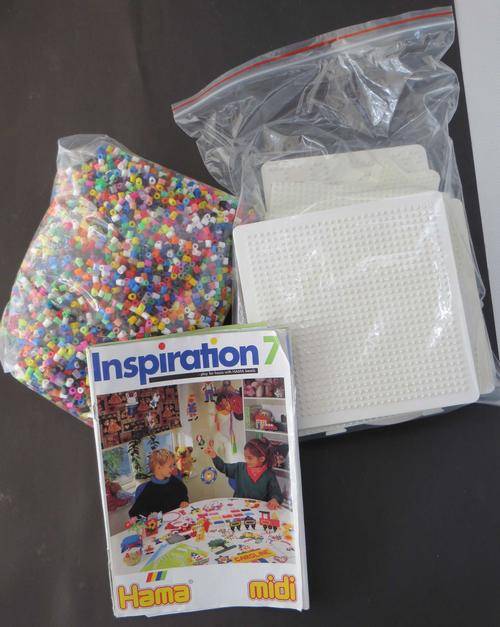 LARGE LOT OF IRONING BEADS WITH TEMPLATES AND AN INSPIRATION BOOKLET Lot 2 CLOSING DOWN SALE!