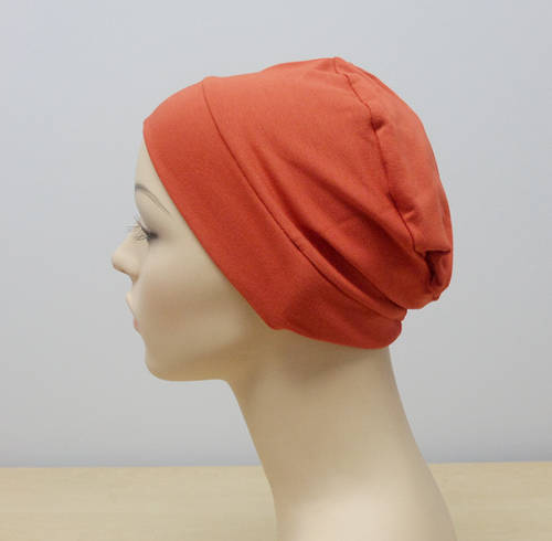 Chemo Cap - Burnt Orange. Cancer Headwear. Chemo Caps. Cancer Hats. Head covering.