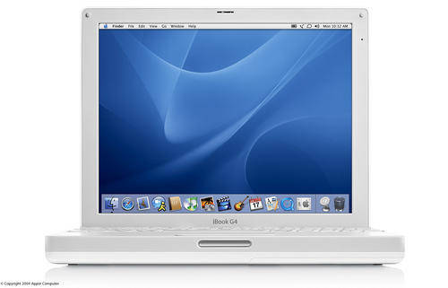 APPLE IBOOK G4 POWER PC WHITE BRILLIANT 12 INCH LAPTOP CRAZY R1 AUCTION!!!