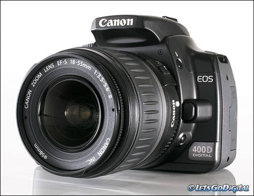 CANON 400D with 18-55mm LENS and 2GB CARD