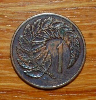 " New Zealand 1 Cent 1967 "