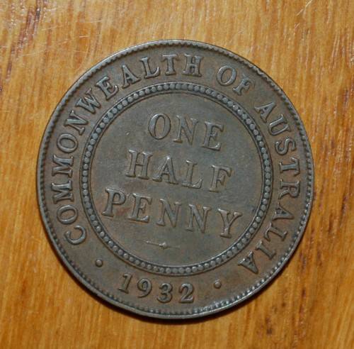 ` Australian 1932 1/2 Penny `