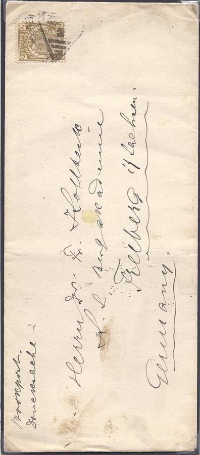 TRANSVAAL: SCARCE NUMERAL-IN-TRIANGLE CANCELLER VARIETY ON COVER. SEE BELOW