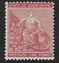 Cape Rectangular: 1884 SACC 44 (SG 49) Superb MNH. CV R 360. See below.