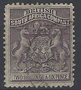 Rhodesia (BSAC) 1892 SG 6 used. CV R 1,000. See Below.