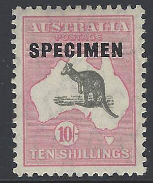 FOR PAUL ONLY: Australia 1932 SG 136S SPECIMEN fine mint. See below.