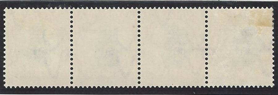 Union: June 1930 Roto 1d Issue 1 strip with 3 varieties: V6, V23 & ano. fine mint. See below.