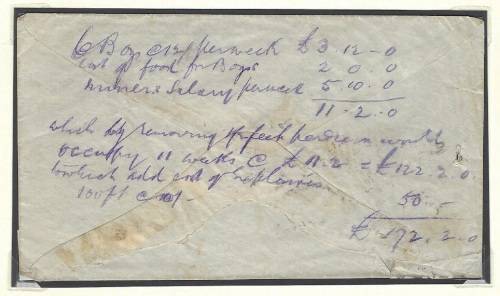 Transvaal 1888 JHB "TENDER FOR SHAFT" cover & earliest (?) Truncated Double Circle cds.