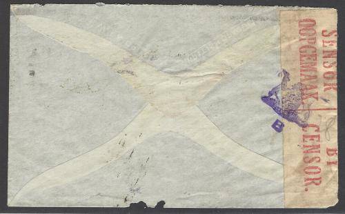 Union 1943 Censored `20th Century Fox` cover JOHANNESBURG to DAR ES SALAAM. See below.