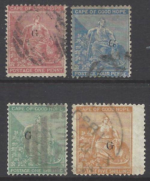 Griqualand West: 1879 Group of fine used. SG 25/6, 28/9. See below.