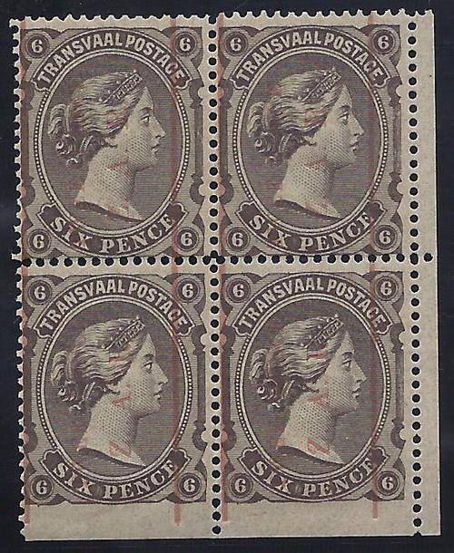 Transvaal 1885 Surcharge block