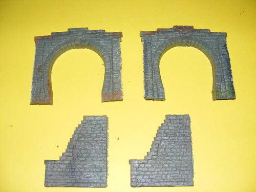 HO Tunnel Entrances and side walls.