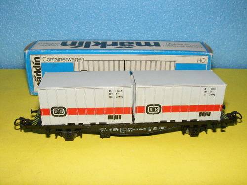 Marklin HO Flat Bed with Containers (Boxed)