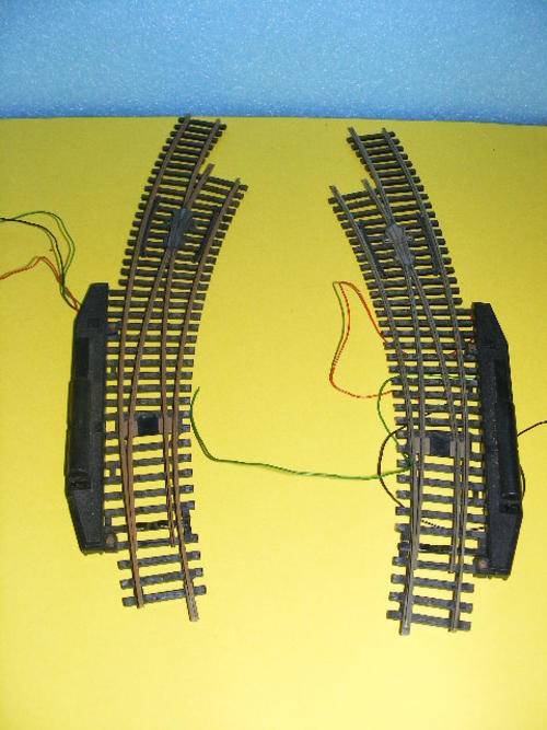 Roco HO Wide radius Electric points X 2