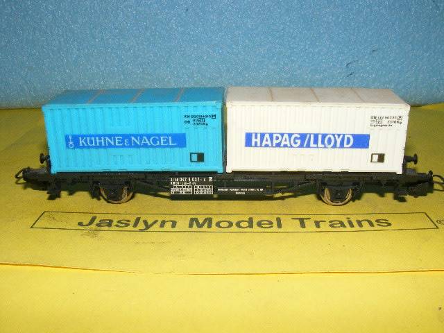 Lima HO Flatbed with container load,