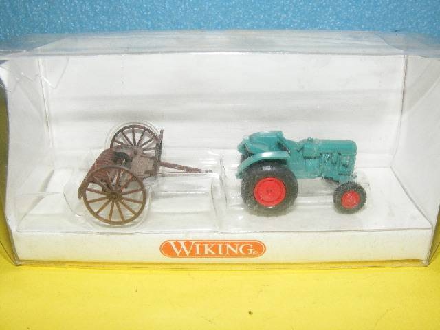 Wiking HO Tractor and Plough