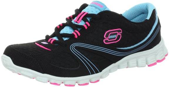 Original Ladies Skechers EZ Flex Intricate (Black)) - SA Size 8