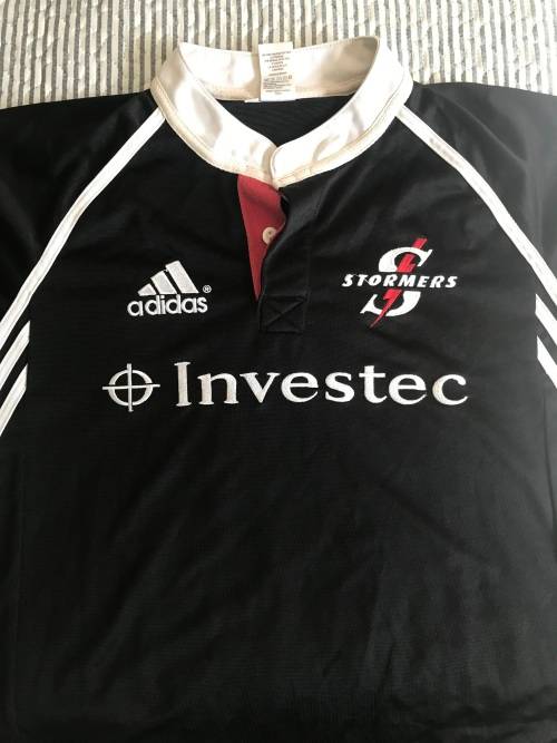 Stormers Men in Black Rugby Jersey
