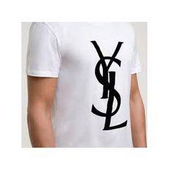ysl - white - men's - summer t - size medium - new with tags -