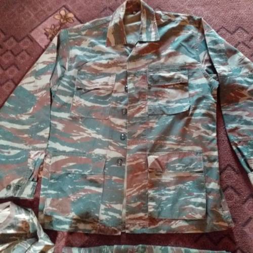 Original Greek Lizard Pattern Jacket (Large), T-Shirt (Large),Pants 36cm waist , all buttons intact