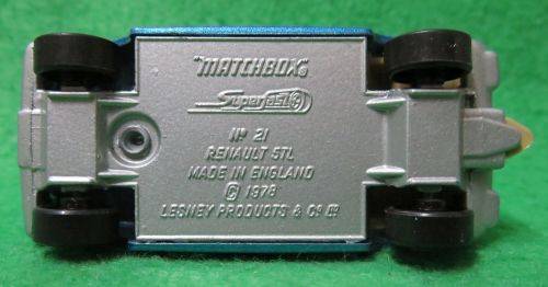 **MATCHBOX LESNEY No.21**RENAULT 5TL**METAL BASE**NEAR MINT CONDITION/EXCELLENT - NO BOX**1978**