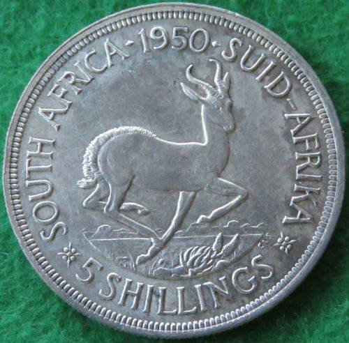 ***SOUTH AFRICA***1950 - 5 SHILLING COIN***MINTAGE ONLY 84 454***STARTS @ R1 - NO RESERVE***