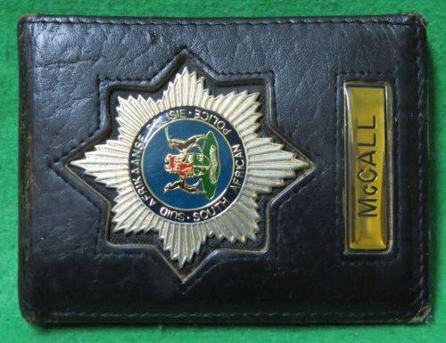 **SAP**LEATHER WALLET**VINTAGE**WITH NAME TAG**SAP ISSUE**