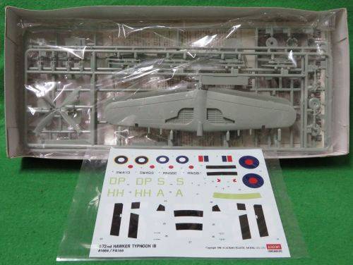 **ACADEMY**MODEL KIT**HAWKER TYPHOON MK. IB**1/72**VINTAGE**MODEL LENGTH +-13.5CM**