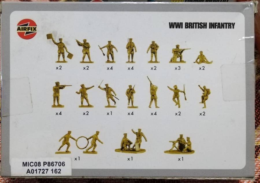 **Airfix**Figures**WW1 British Infantry (48 Parts)**Vintage**1/72**