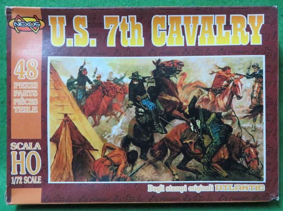 **NEXOS**MODEL KIT*U.S. 7TH CAVALRY (48 PARTS)**1/72**VINTAGE**