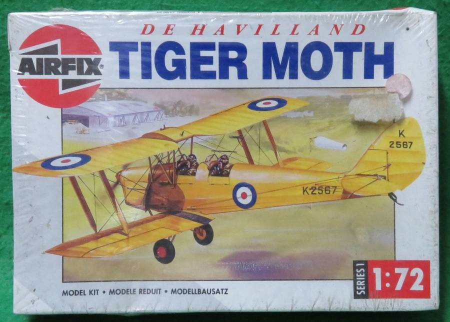 **Airfix**Model kit**D.H. Tiger Moth**Vintage**Scale 1/72**