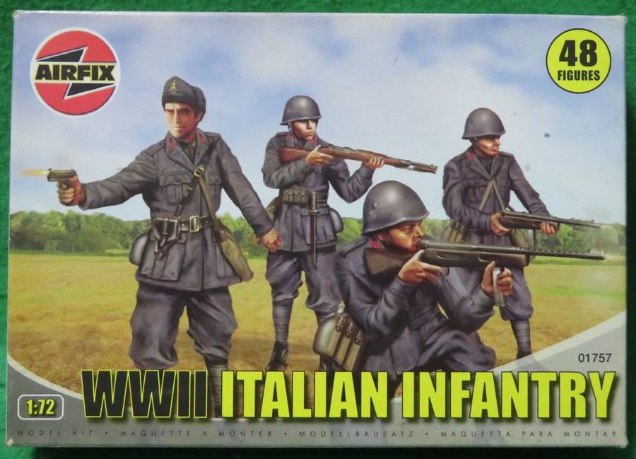 **Airfix**Model kit**WWII Italian Infantry (48 Parts)**Vintage**1/72**