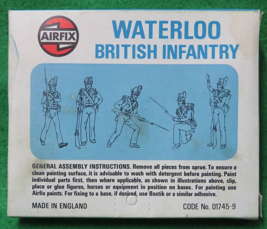 **Airfix**Model kit**Waterloo French British Infantry (45 parts) **Vintage**HO/OO**