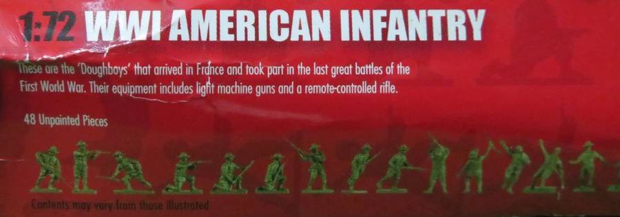 **Airfix**Model kit**WWI - American Infantry (48 Parts)**Vintage**Scale 1/72**