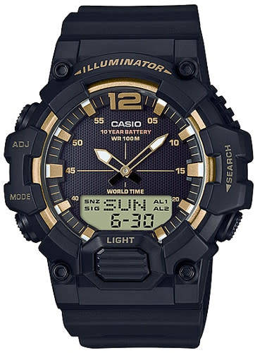 Casio 10-Year Battery Analog Men`s Watch (HDC-700-9AV)