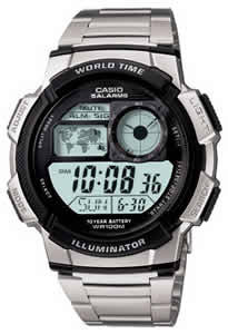 Casio Digital Watch WorldTime AE-1000WD-1A