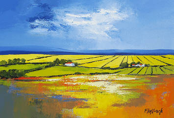 Original Landscape by Elise Wessels with Palette knife (1000 x 700)!!