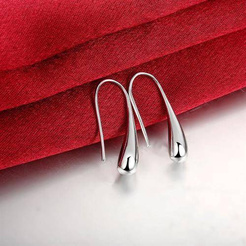 New 925 Sterling silver filled Ladies waterdrop design earrings