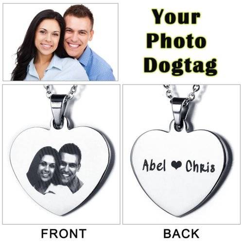Laser Engraved Photo Tag | Choice of 2 Designs and Free Inscription Engraving