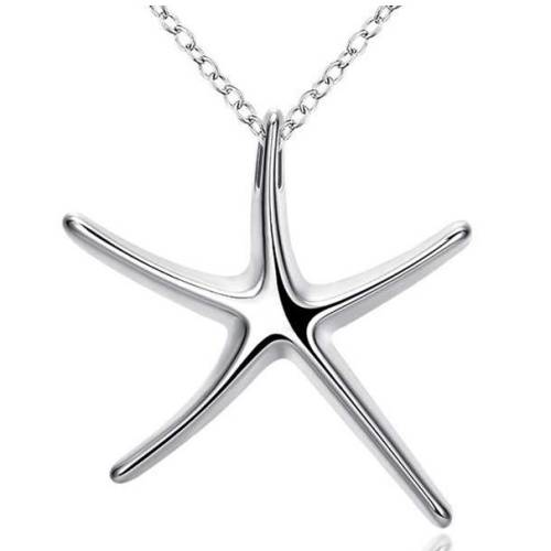 Ladies Star Fish design pendant, 925 Sterling Silver Filled. FREE chain included