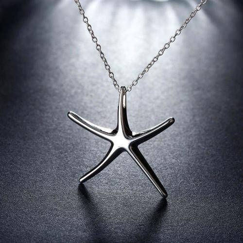 Ladies Star Fish design pendant, 925 Sterling Silver Filled. FREE chain included