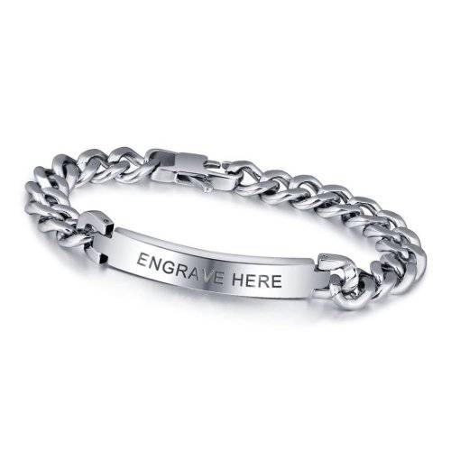 Men's Personalized Bracelets for Dad | Free Engraving | 2 designs to choose