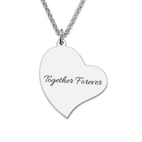 Personalized Sterling Necklace | Picture Engraving | 5 Styles to choose