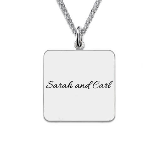Personalized Sterling Necklace | Picture Engraving | 5 Styles to choose