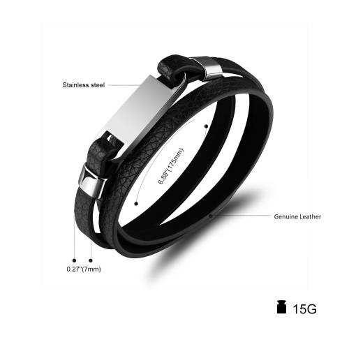 Men's Personalized Bracelets for Dad | Free Engraving | 2 designs to choose