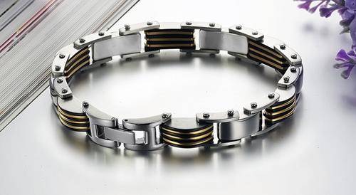 1st on BoB, Men's stainless steel high polished Bracelet, Anti alergic, Fantastic quality